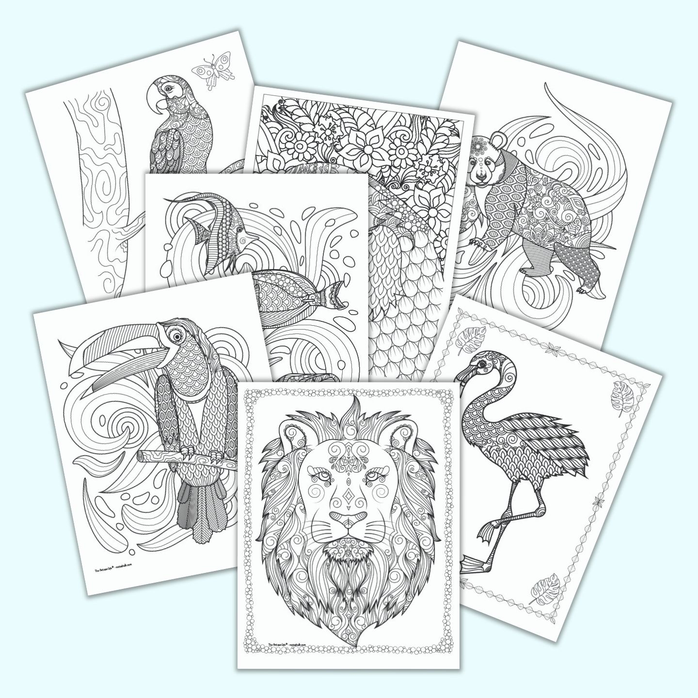 21 Free Animal Coloring Pages For Adults The Artisan Life