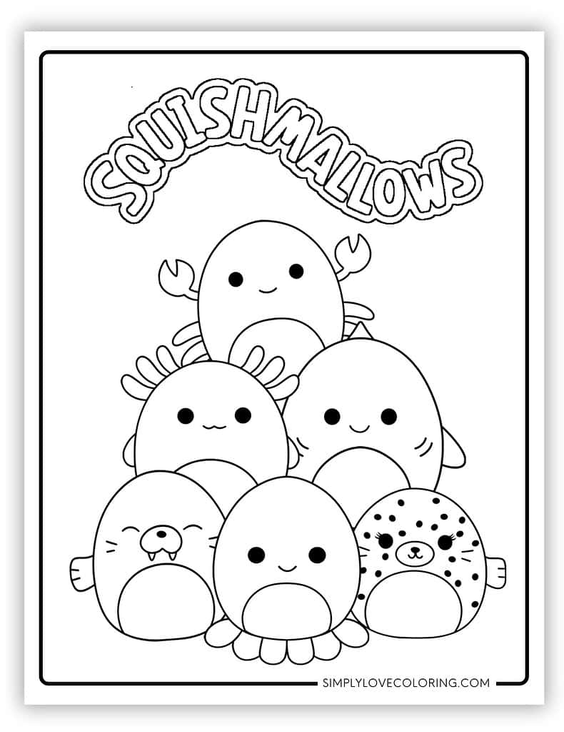 21 Squishmallow Friends Coloring Pages Free PDF Printables Simply Love Coloring