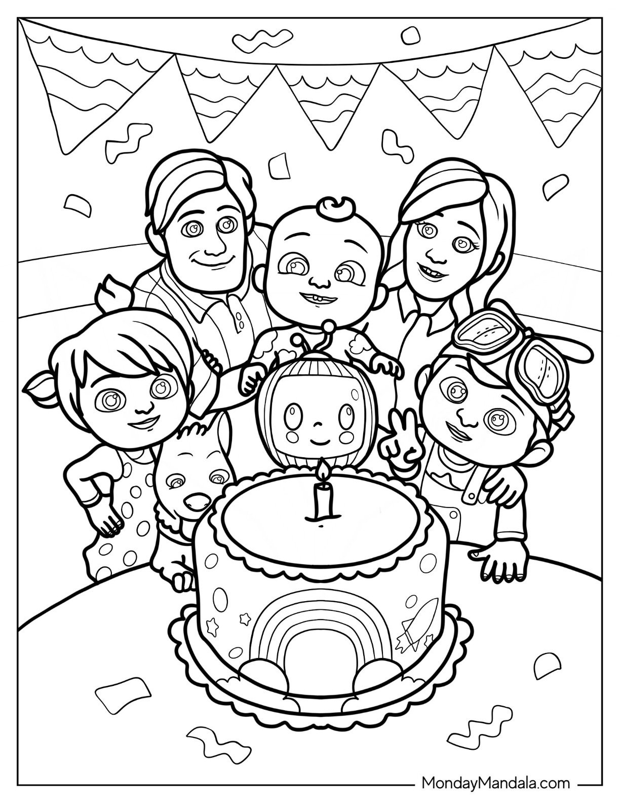 Printable Cocomelon Coloring Pages