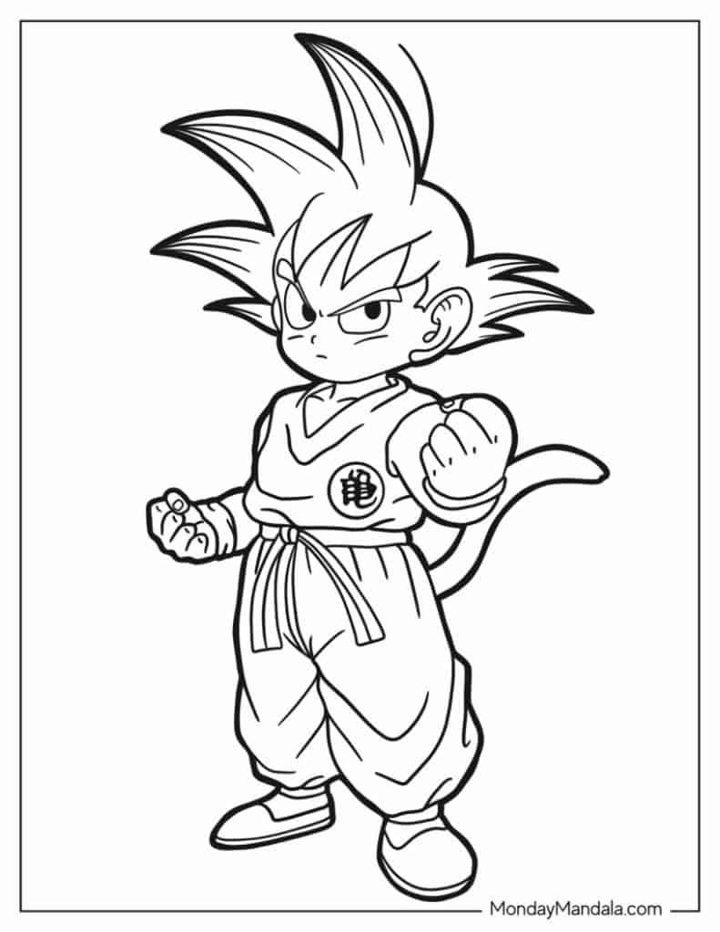 Printable Goku Coloring Pages
