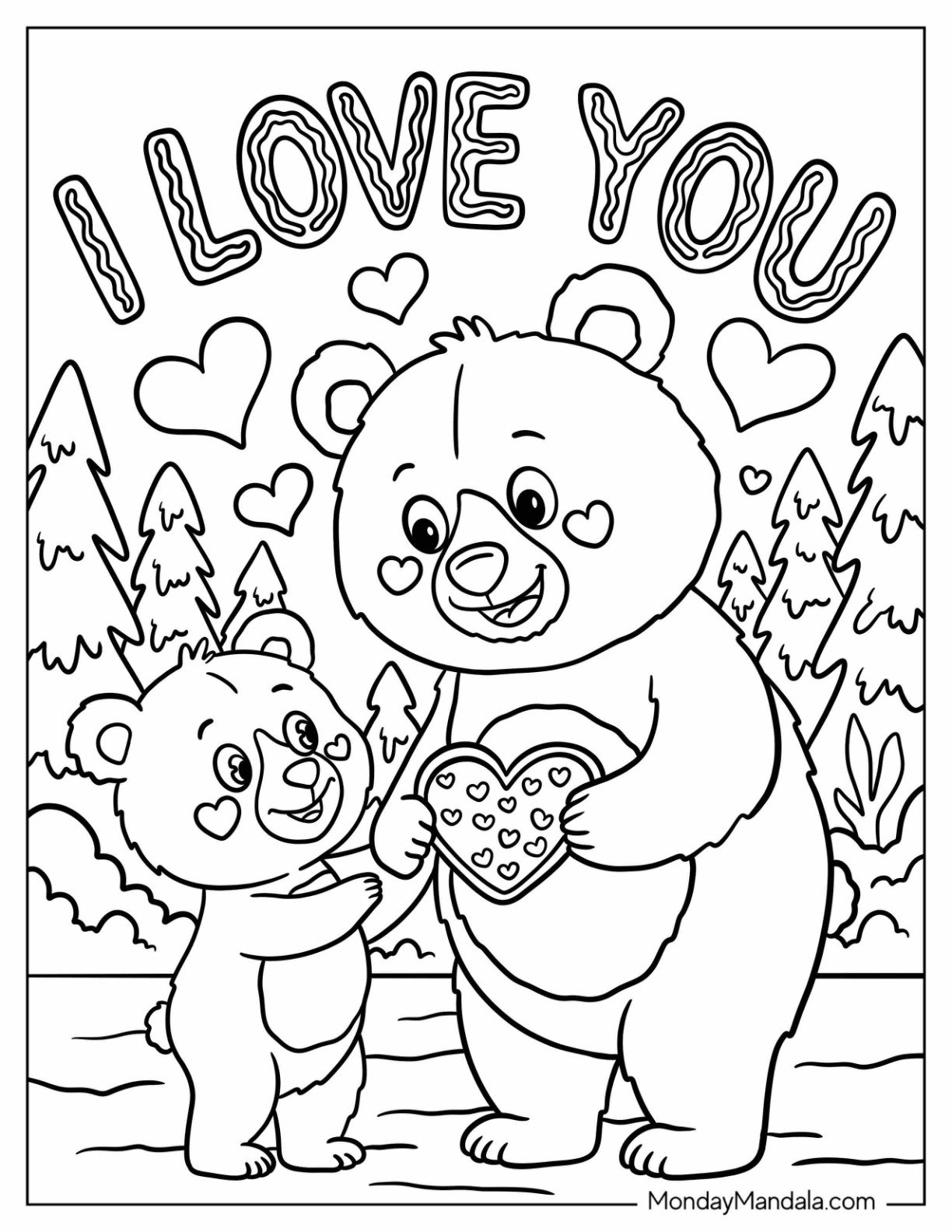 22 I Love You Coloring Pages Free PDF Printables 