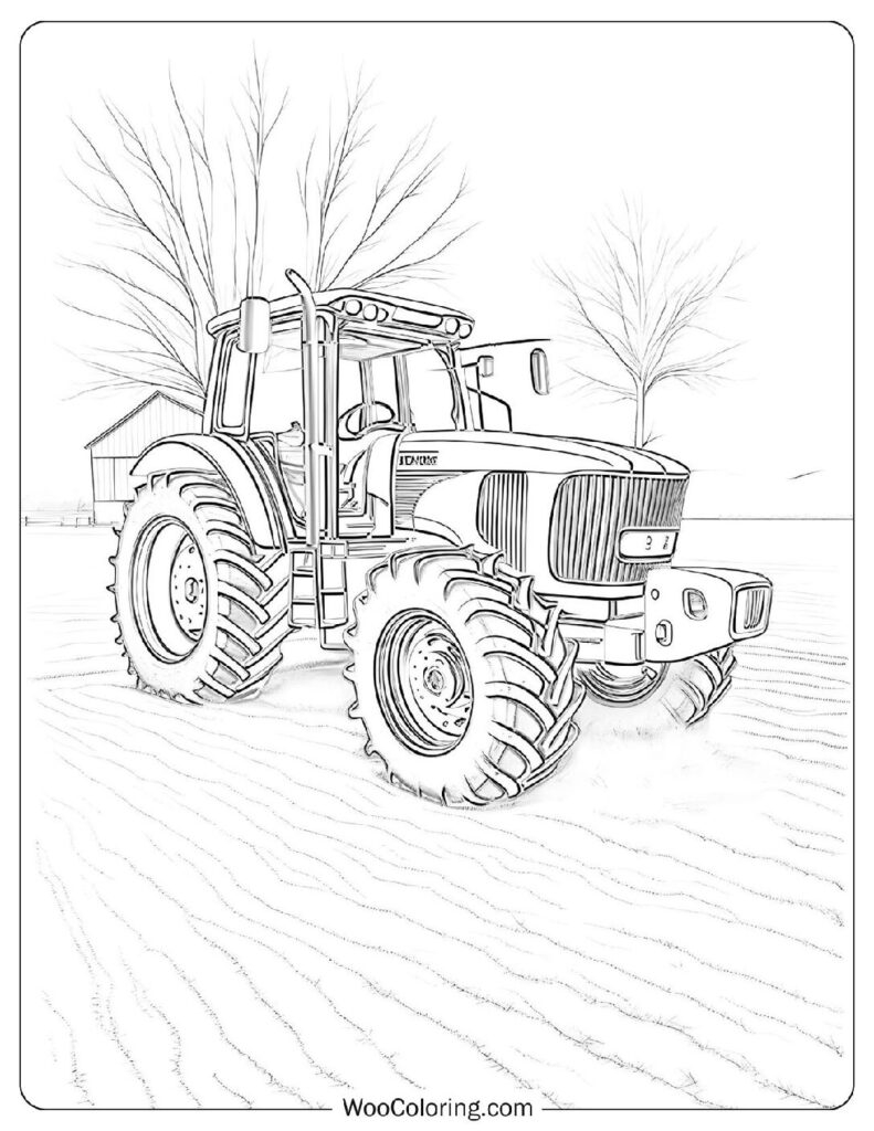 22 Tractor Coloring Pages Free PDF To Print Woo Coloring