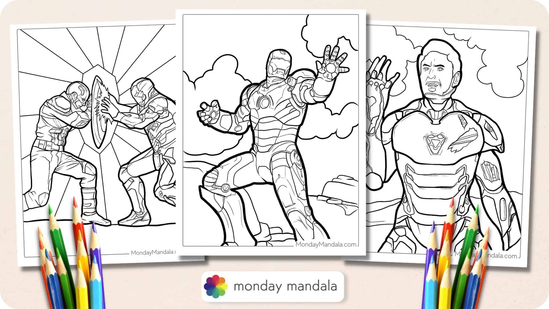 Iron Man Free Coloring Pages