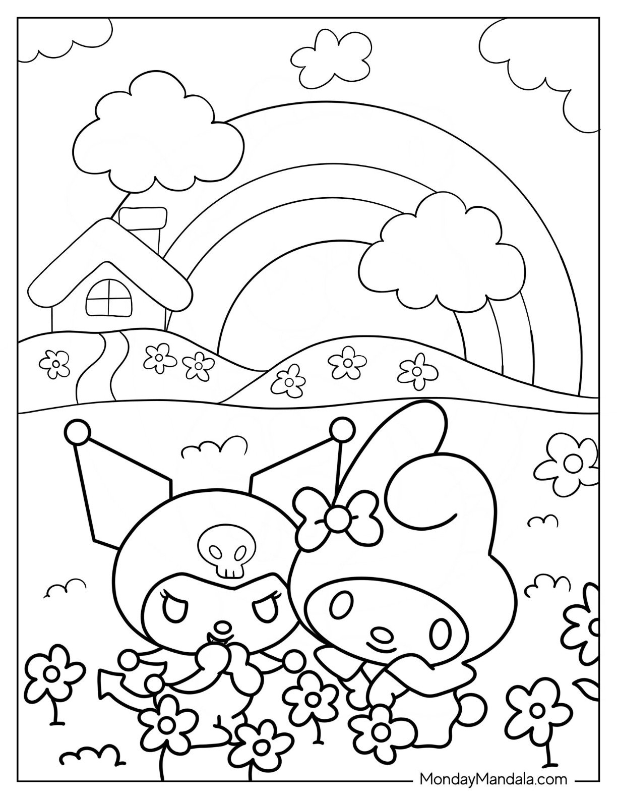 24 My Melody Coloring Pages Free PDF Printables 