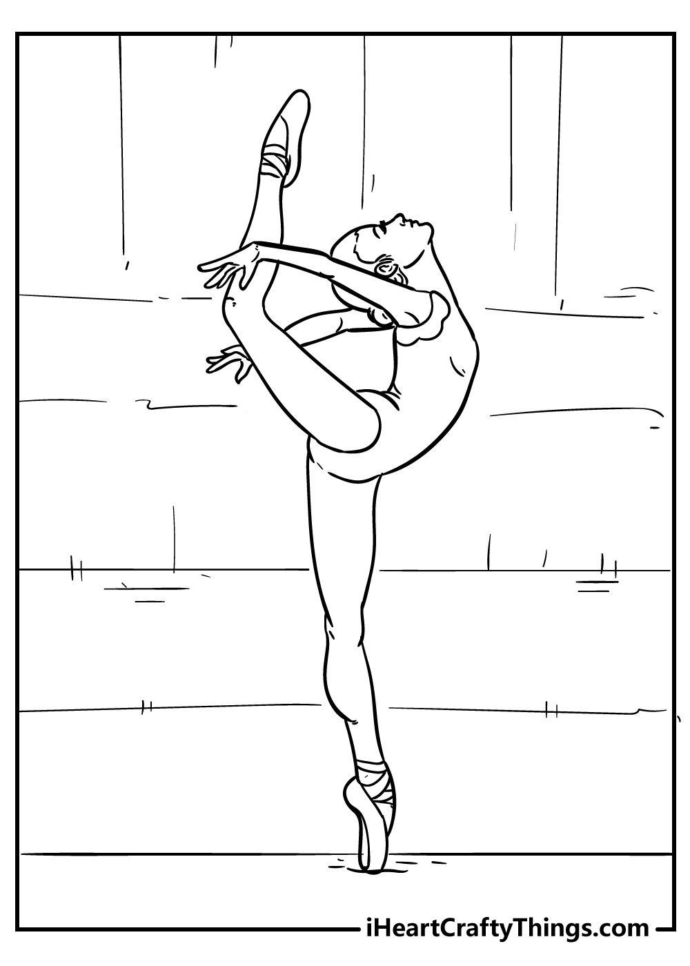 Ballet Dancer Coloring Pages Free