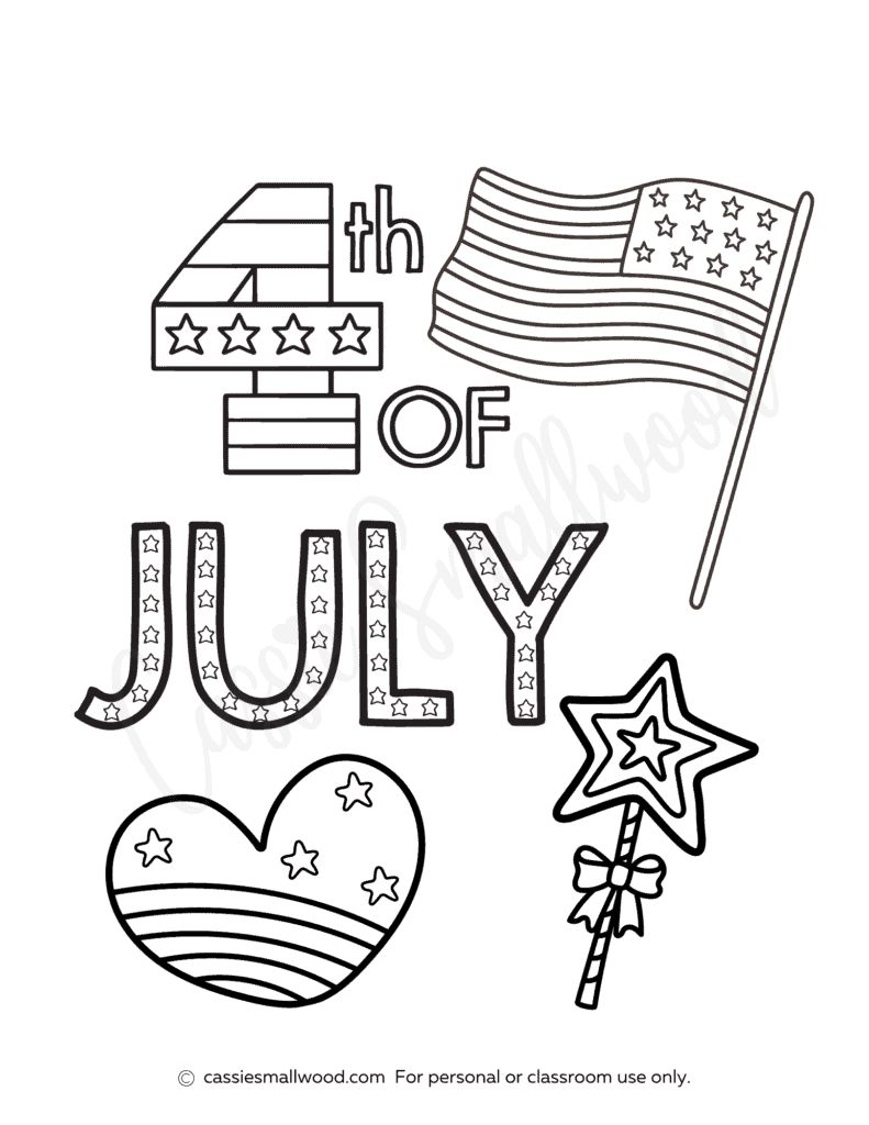 Free Printable Fourth Of July Coloring Pages