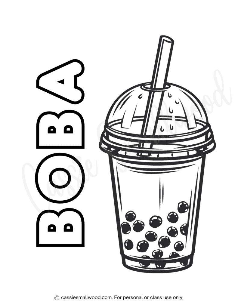 Boba Coloring Pages Printable