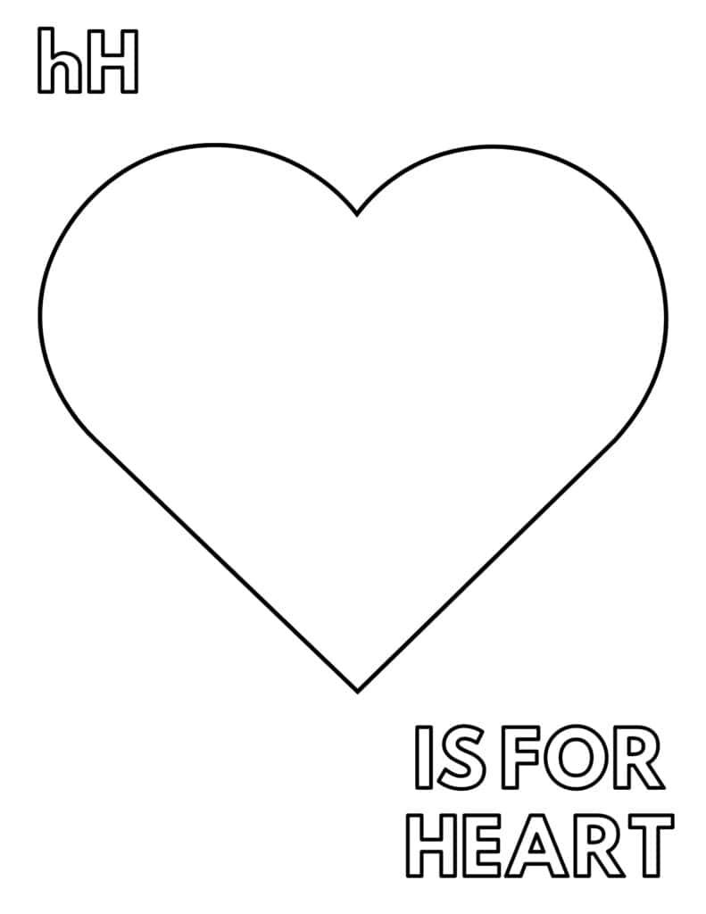 Heart Printable Coloring Page