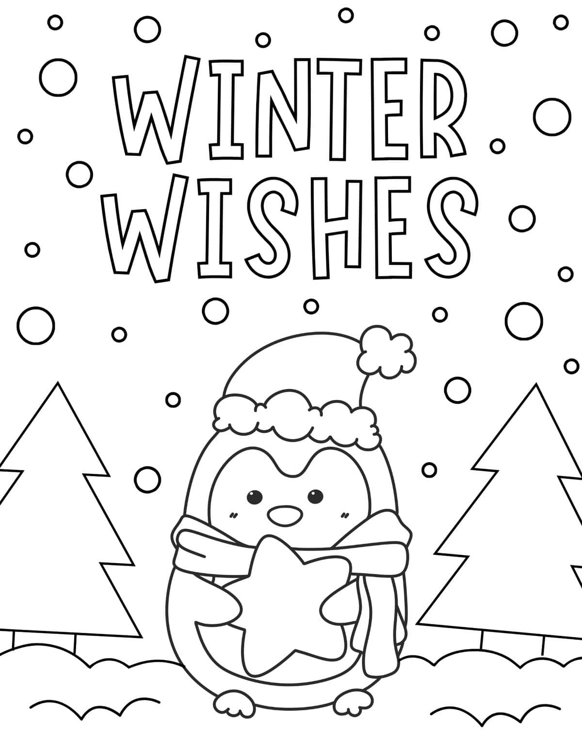 Winter Printable Coloring Pages