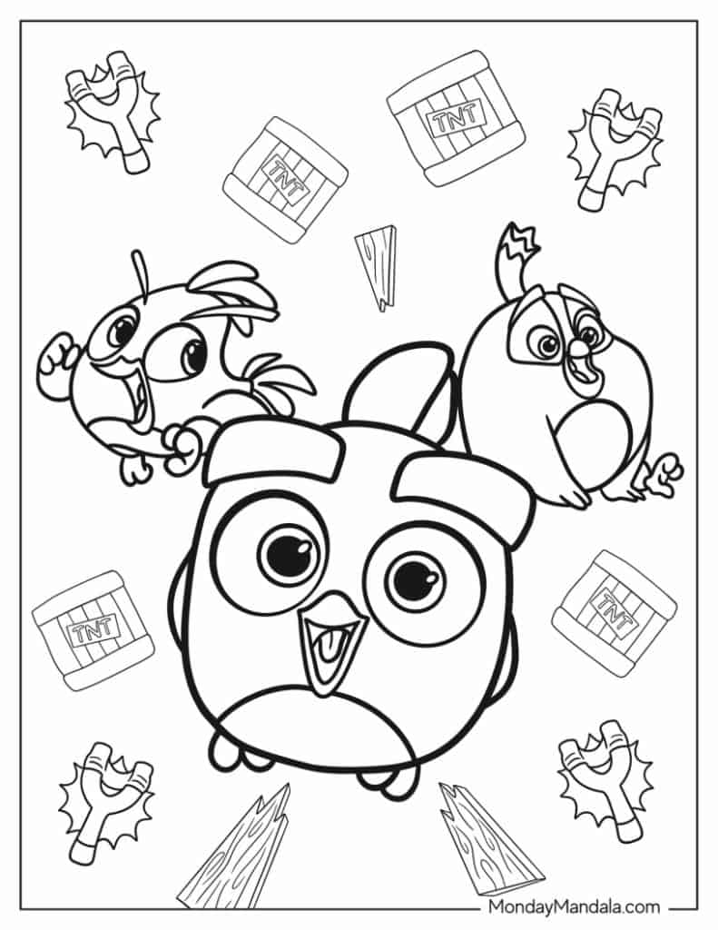 26 Angry Birds Coloring Pages Free PDF Printables 