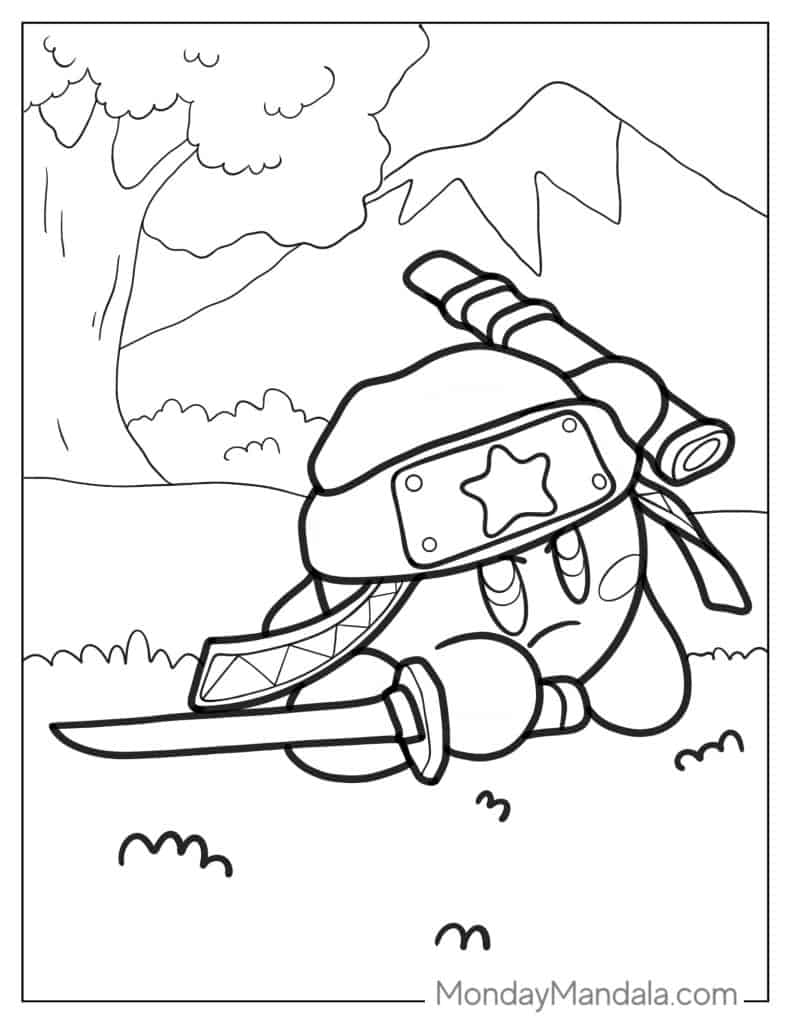 Kirby Coloring Pages Printable