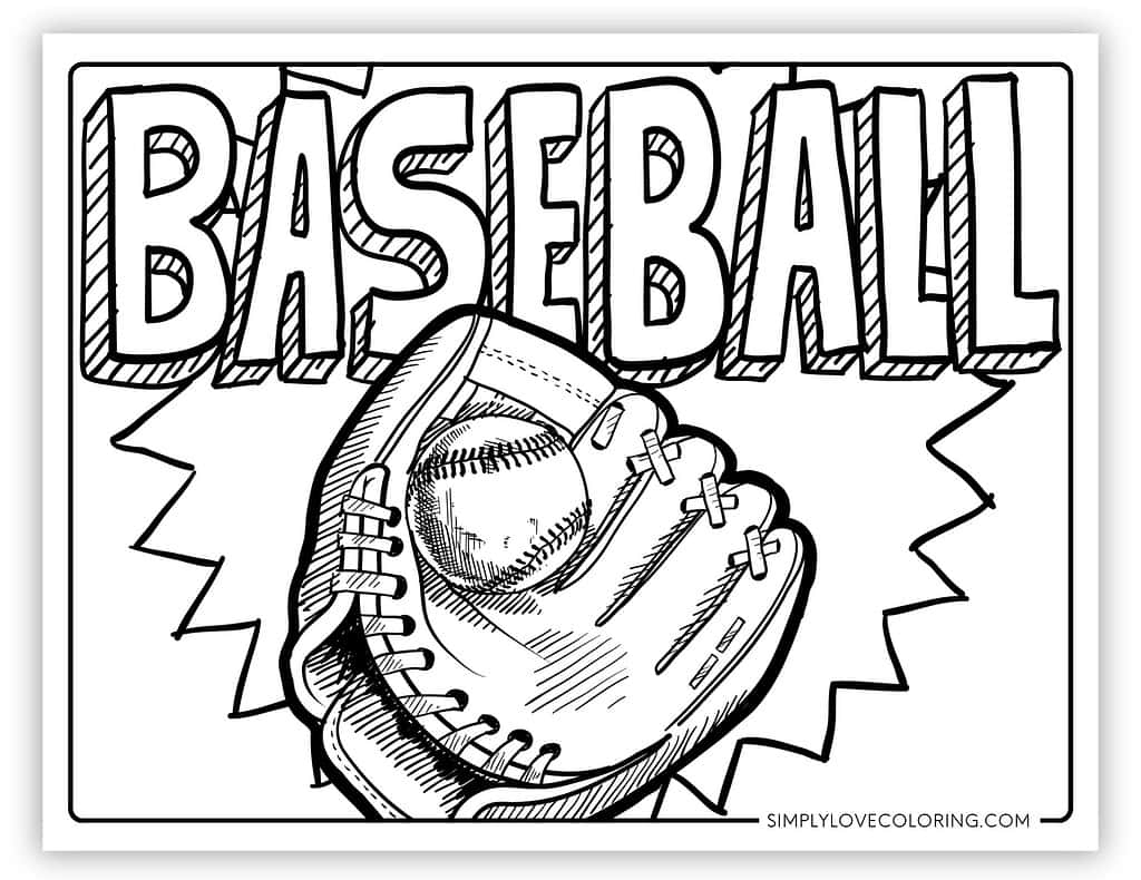 29 Baseball Coloring Pages Free PDF Printables Simply Love Coloring