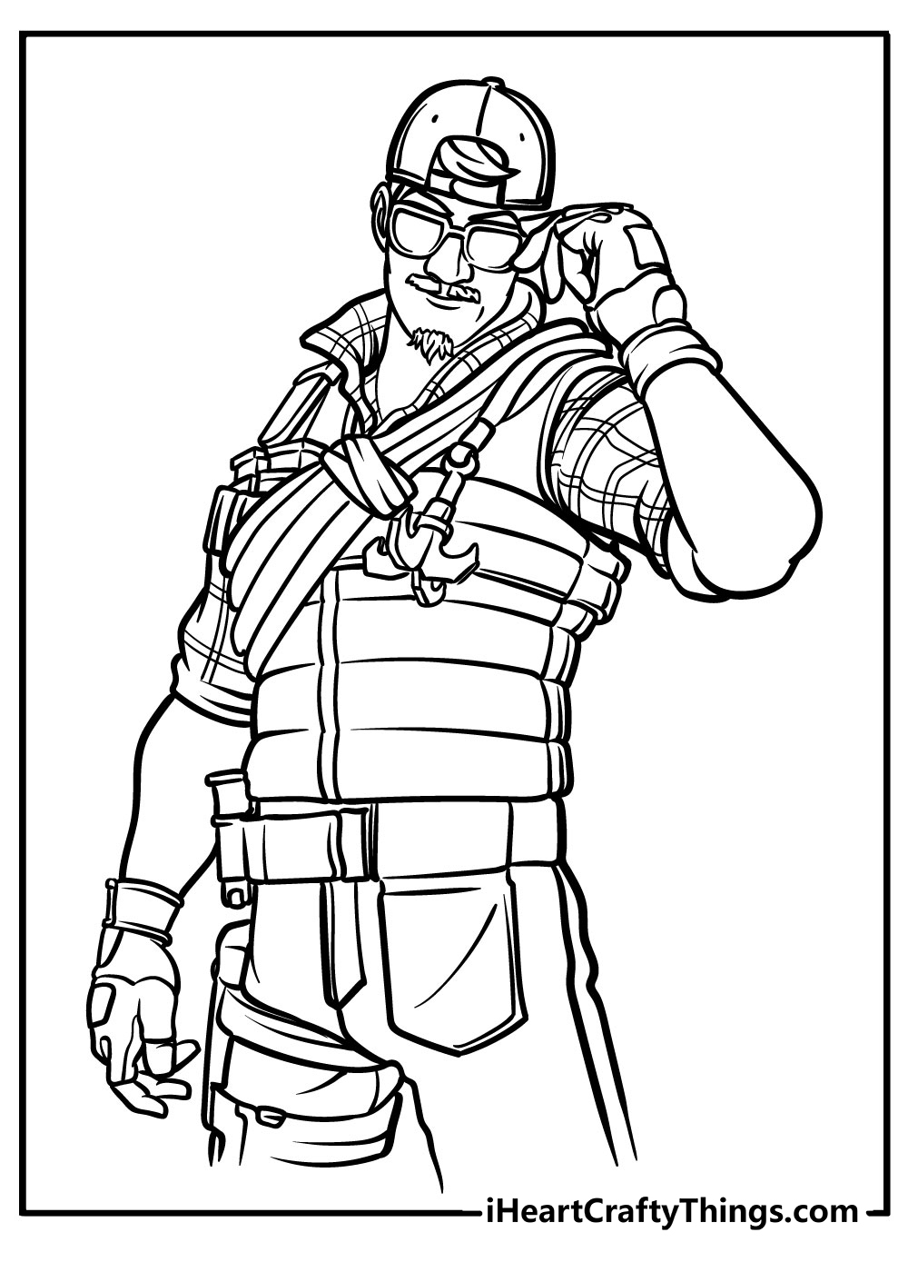 Free Fortnite Coloring Pages