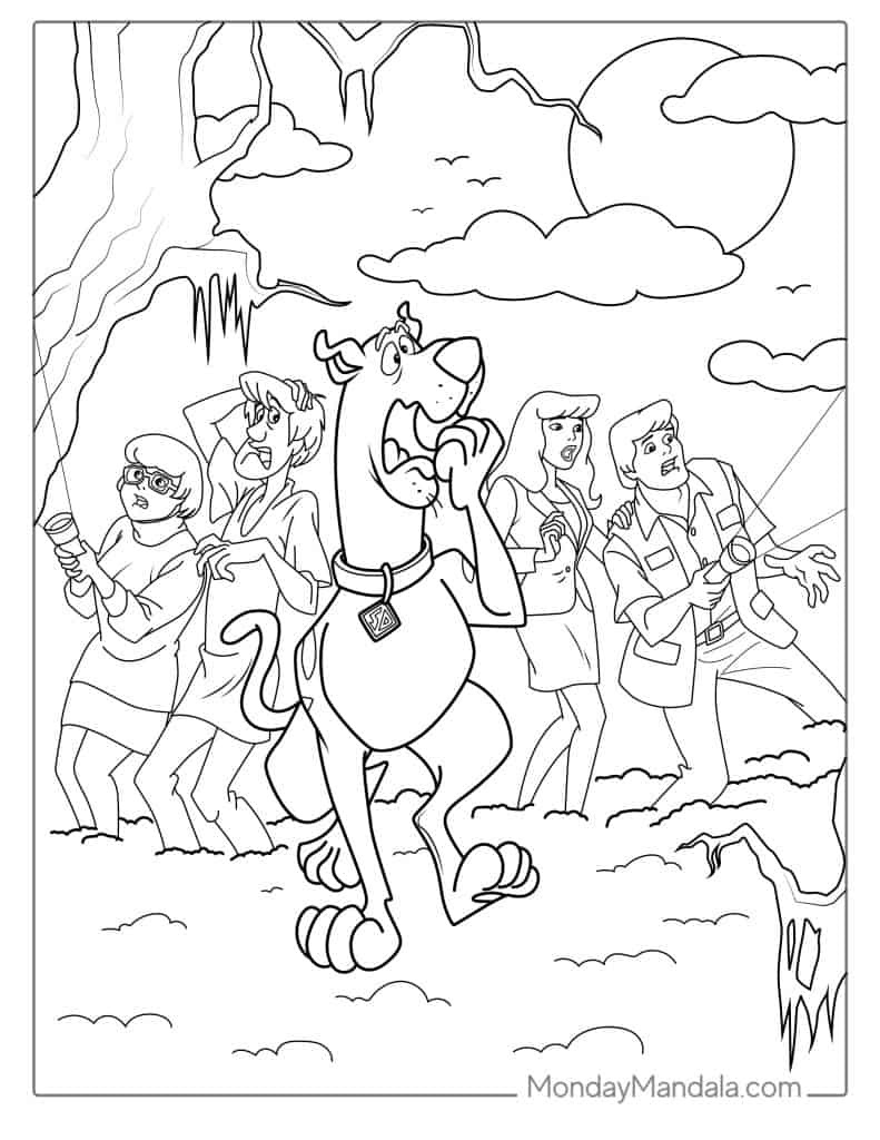 30 Scooby Doo Coloring Pages Free PDF Printables 
