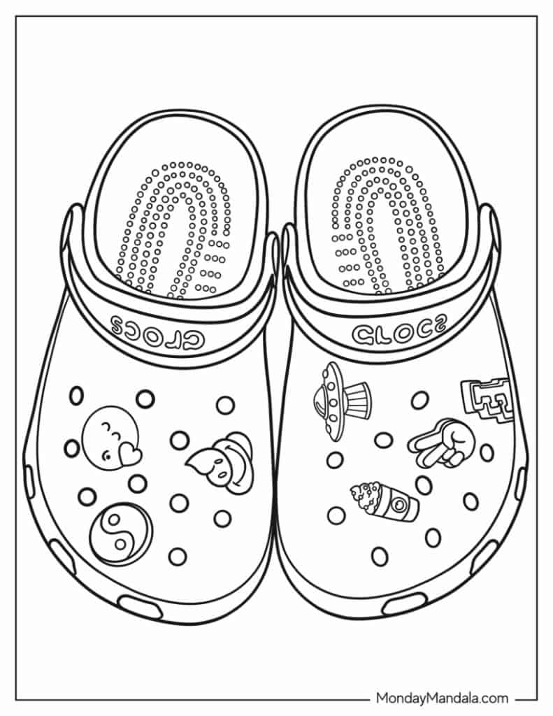 Coloring Pages Shoes Printable