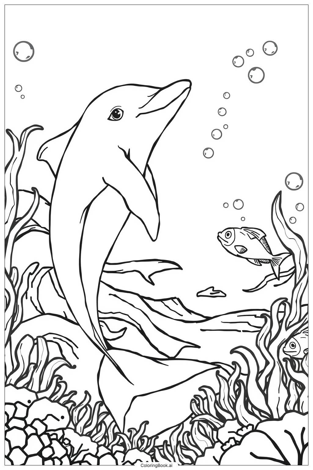 31 Dolphin Coloring Pages Free PDF PNG Printables 