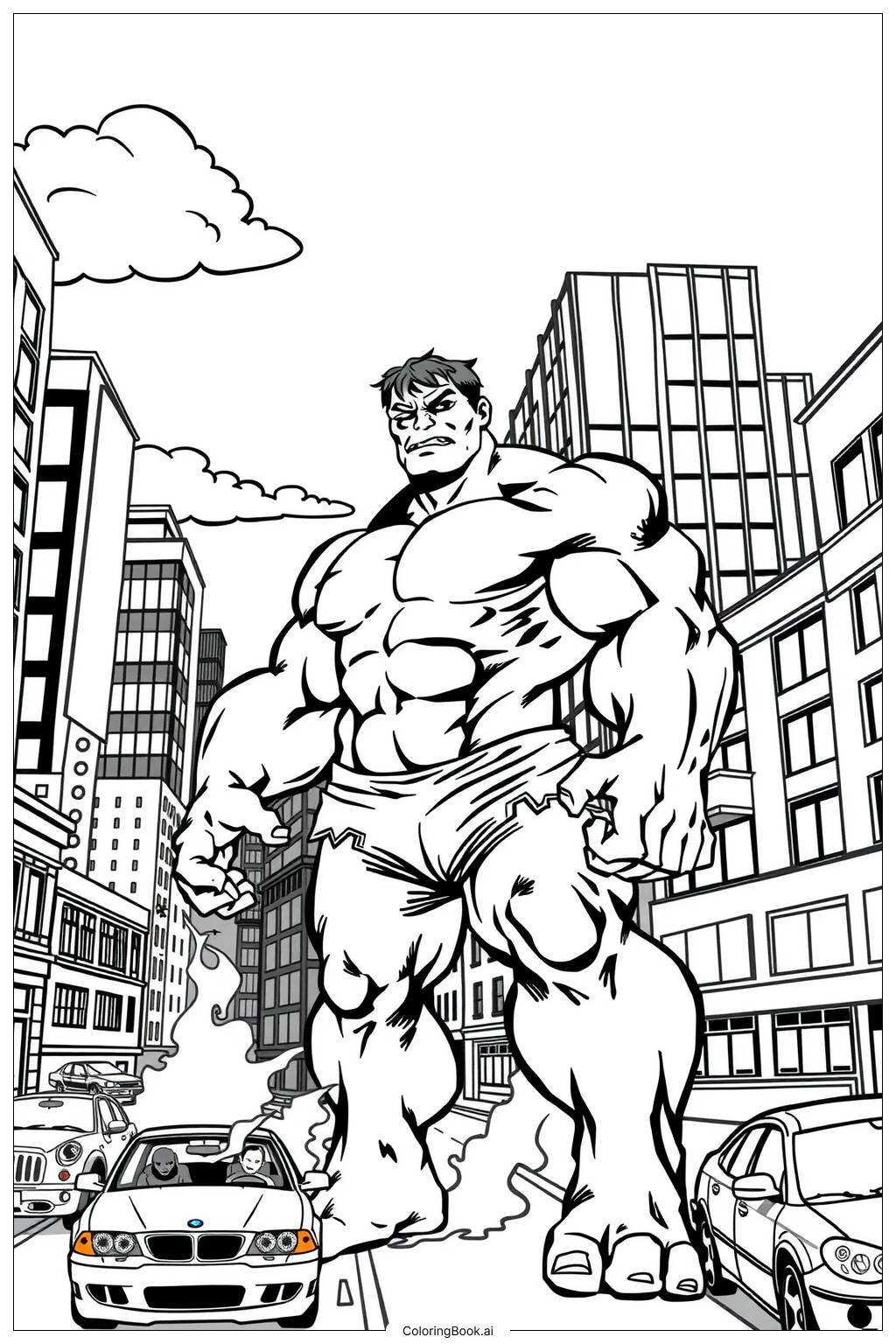 Hulk Coloring Pages Printable