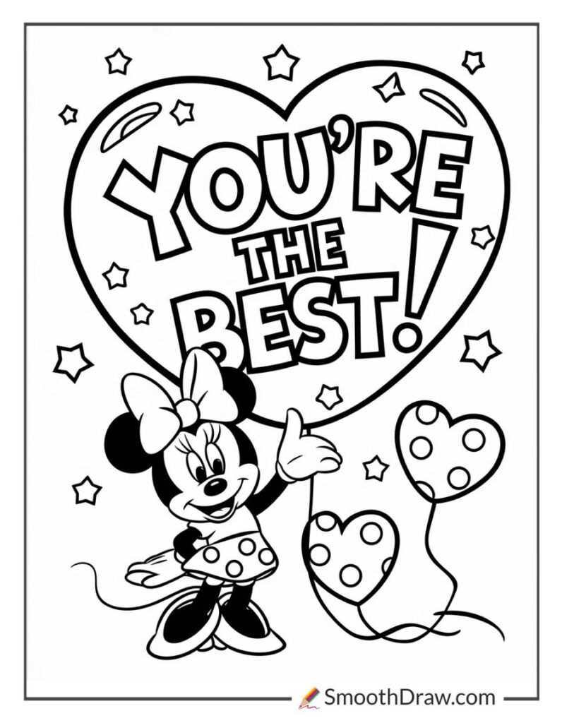 Free Printable Minnie Mouse Coloring Pages