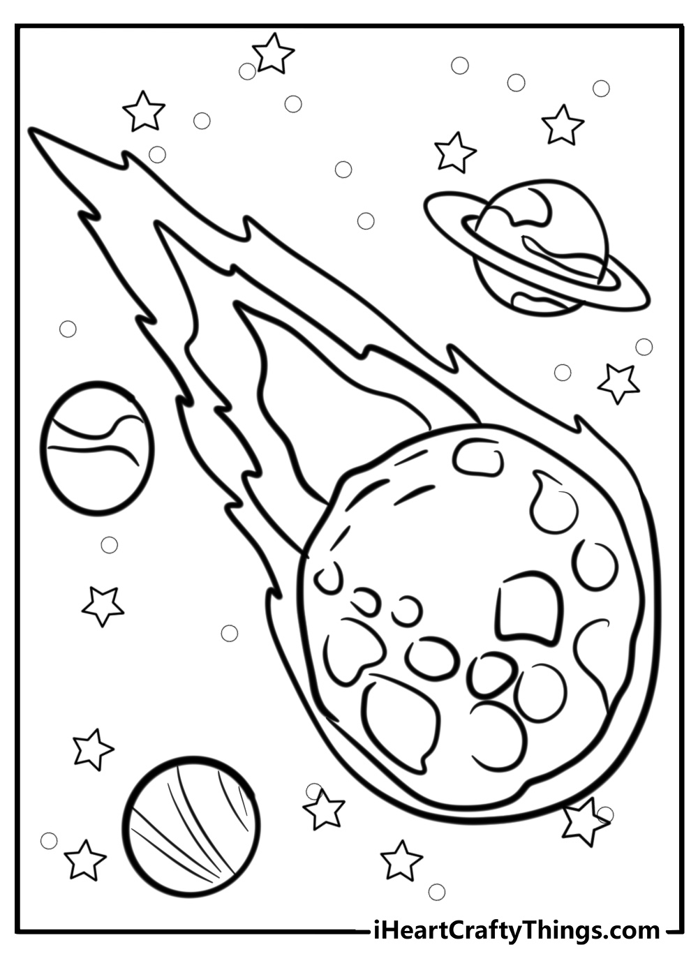 Free Space Coloring Pages