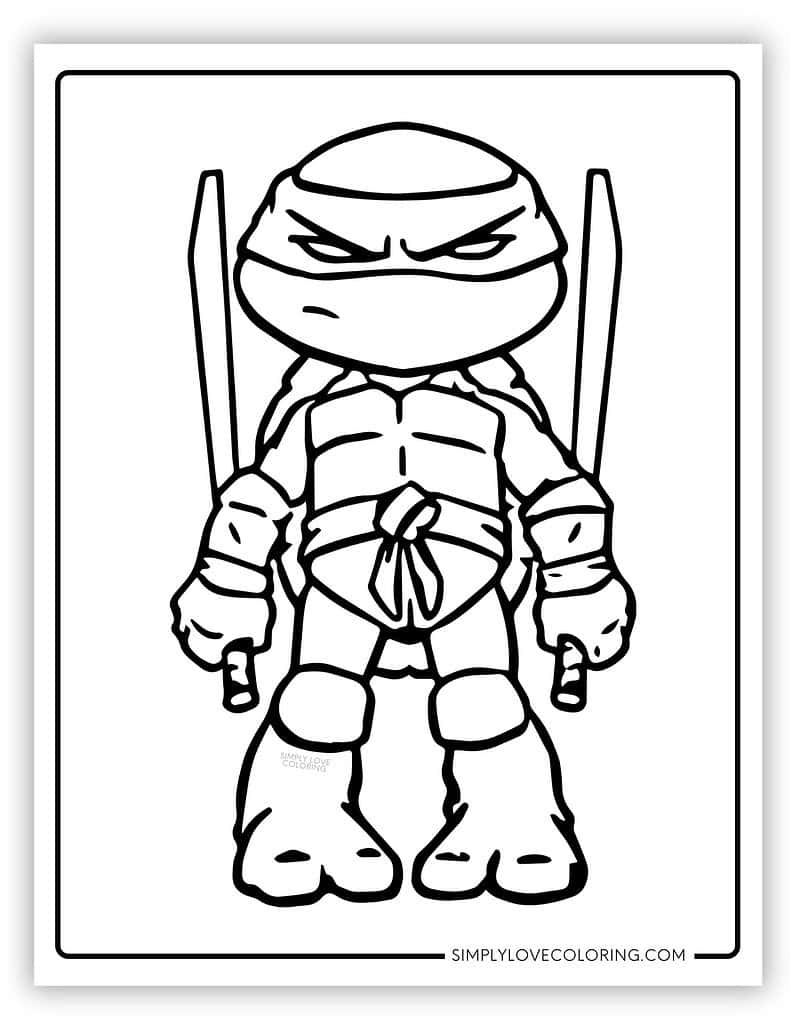 Free Coloring Pages Ninja Turtles