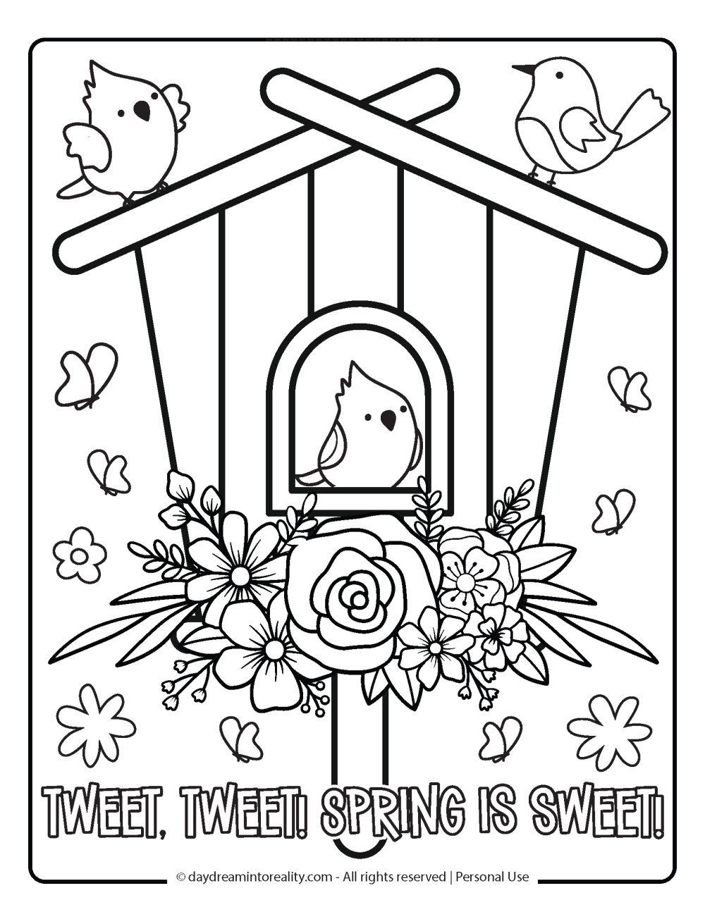 Free Printable Coloring Pages Spring