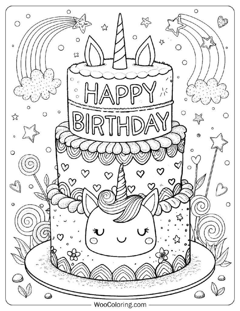 36 cake coloring pages free pdf to print woo coloring