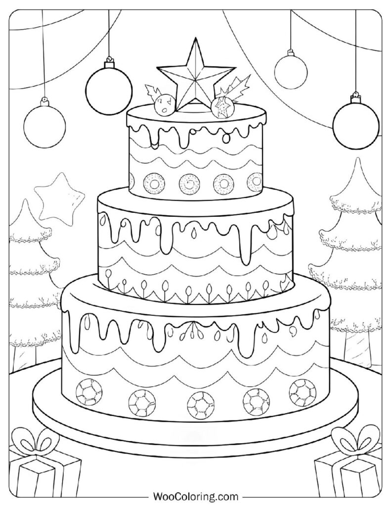 36 Cake Coloring Pages Free PDF To Print Woo Coloring