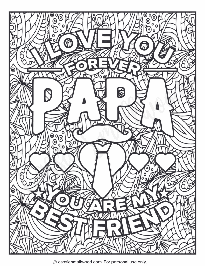 36 Cute Father s Day Coloring Pages Free Printable Cassie Smallwood