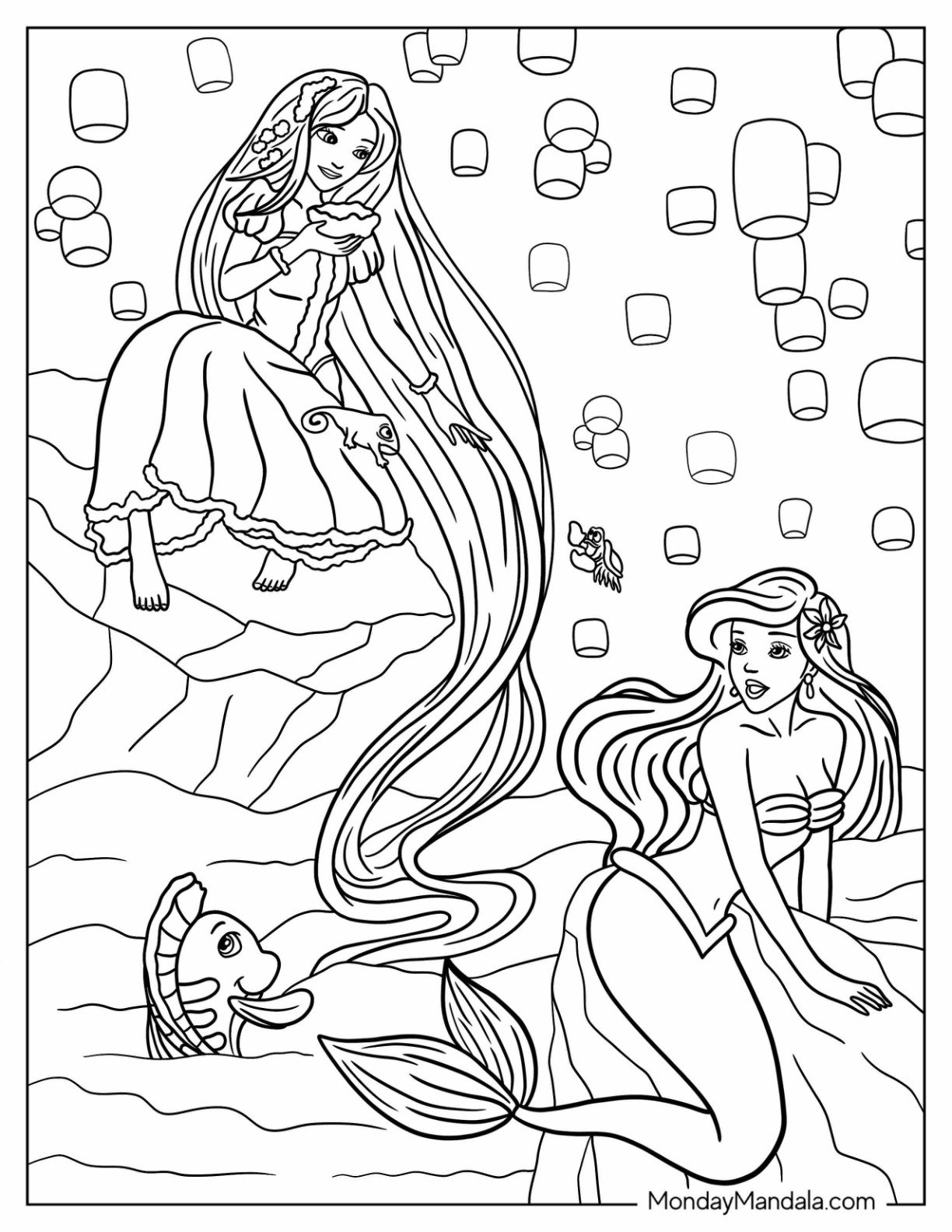 36 Disney Princess Coloring Pages Free PDF Printables 