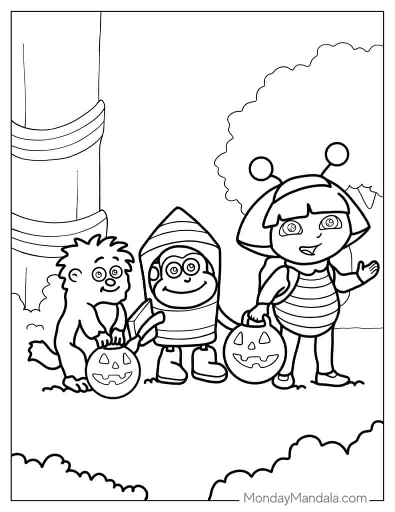 Dora Printable Coloring Pages