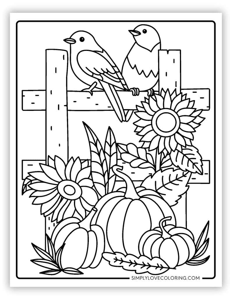 Free Autumn Coloring Pages