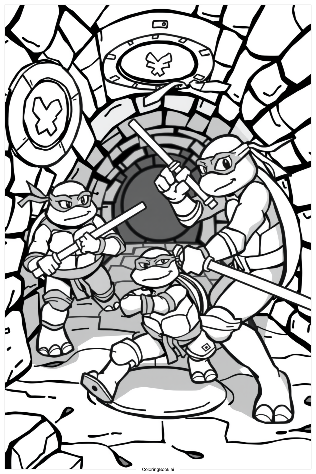 38 Ninja Turtle Coloring Pages Free PDF PNG Printables 