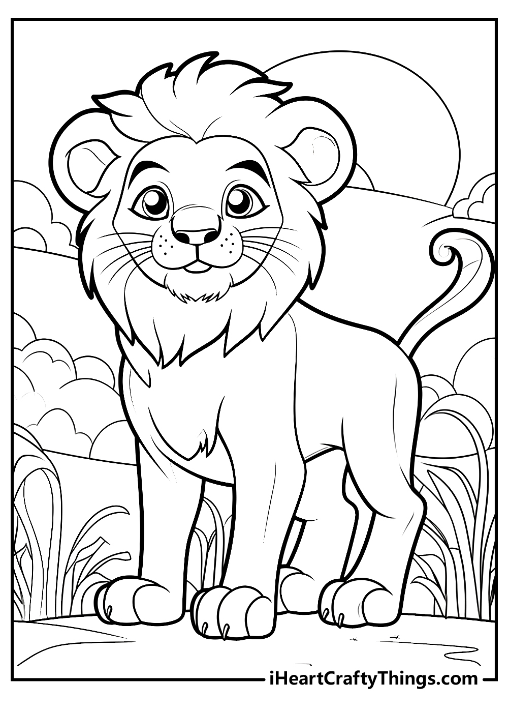 Lion Printable Coloring Pages