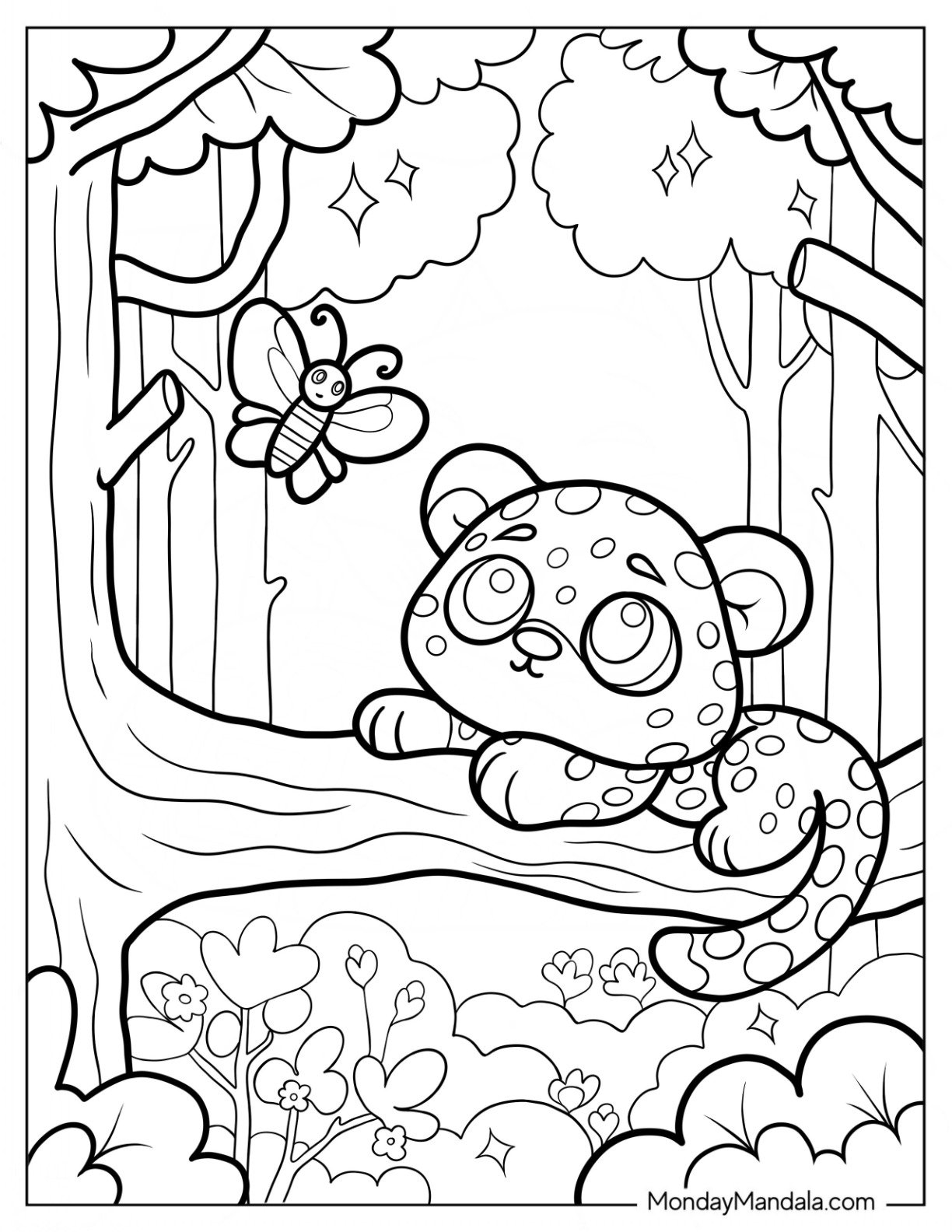 40 Cute Animals Coloring Pages Free PDF Printables 