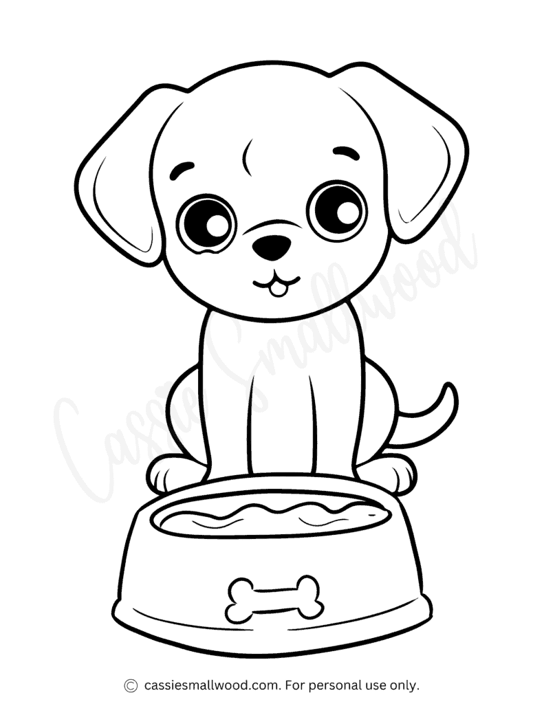 40 Cute Dog Coloring Pages Cassie Smallwood