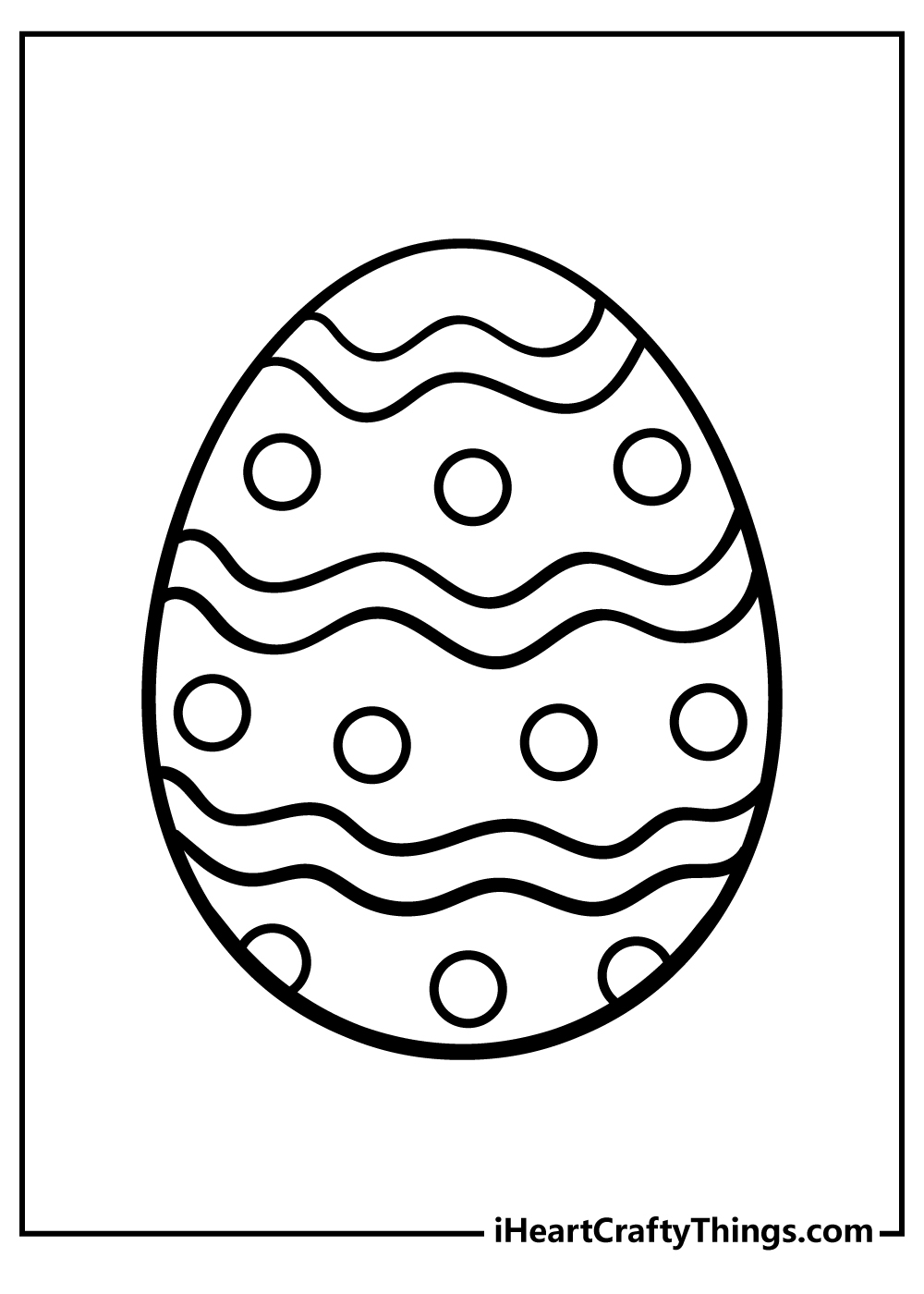 Easter Eggs Printable Coloring Pages
