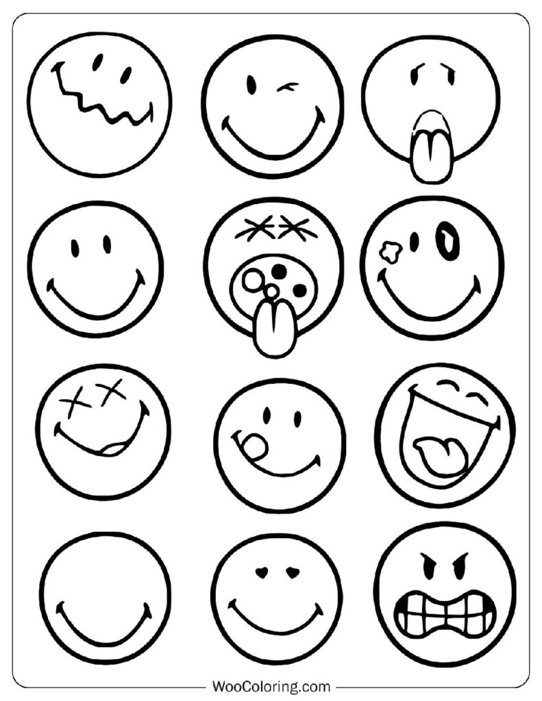 40 Emoji Coloring Pages Free PDF To Print Woo Coloring