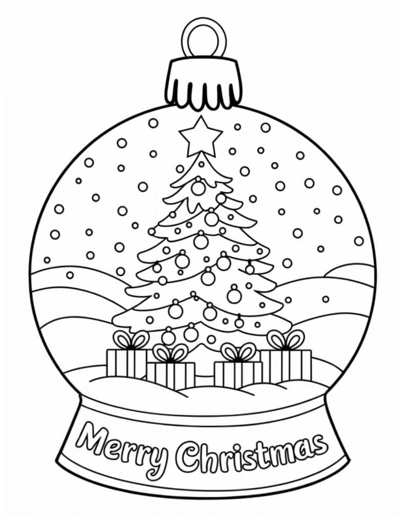 40 Free Printable Christmas Ornament Coloring Pages For Kids Prudent Penny Pincher