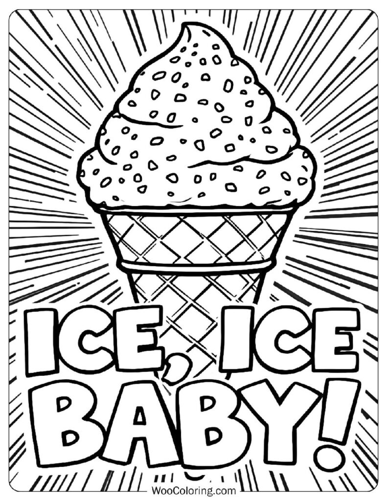 Free Ice Cream Coloring Pages