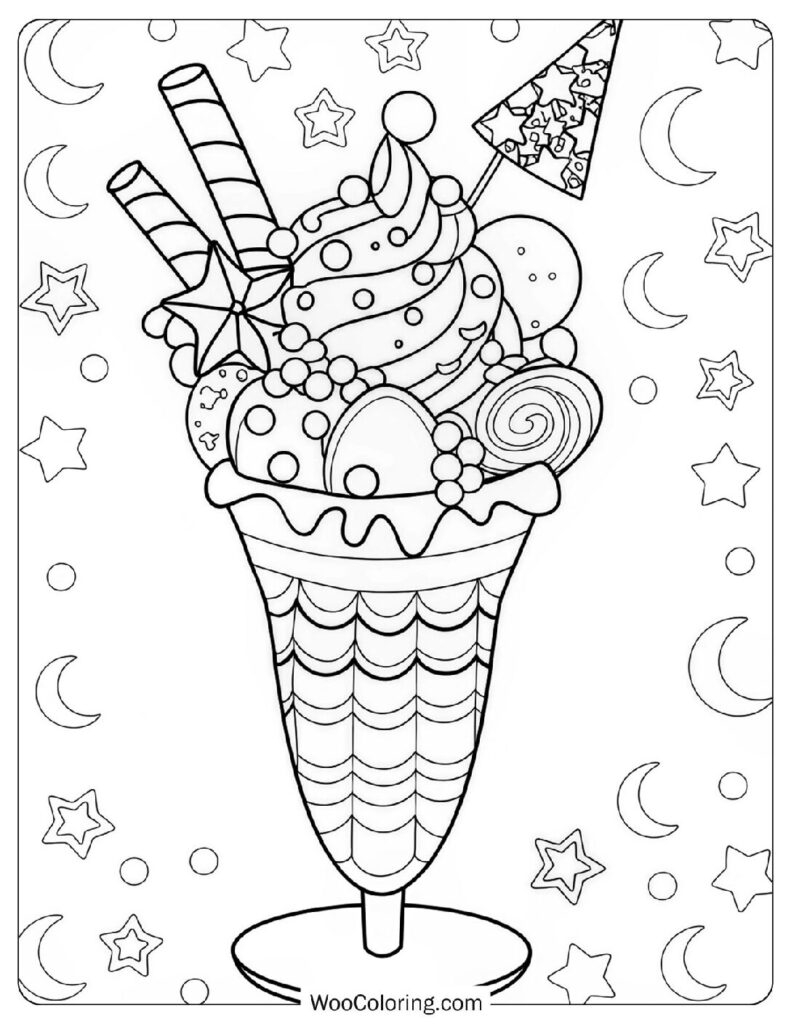 40 Ice Cream Coloring Pages Free PDF To Print Woo Coloring