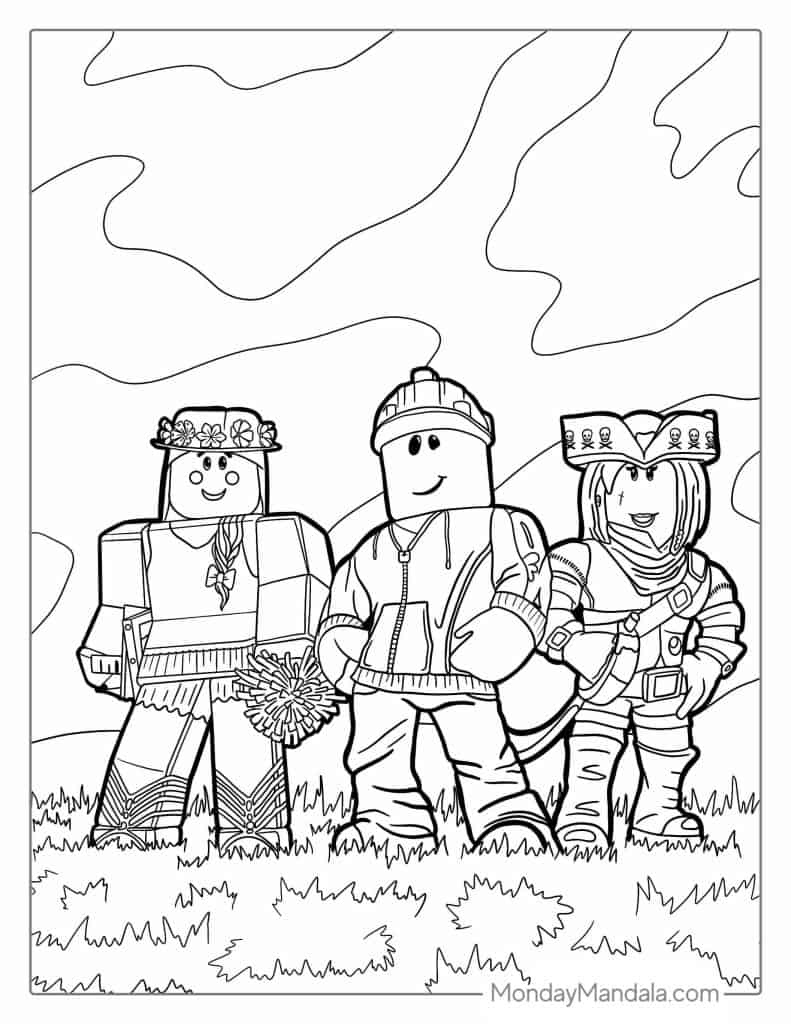 Roblox Coloring Pages Free