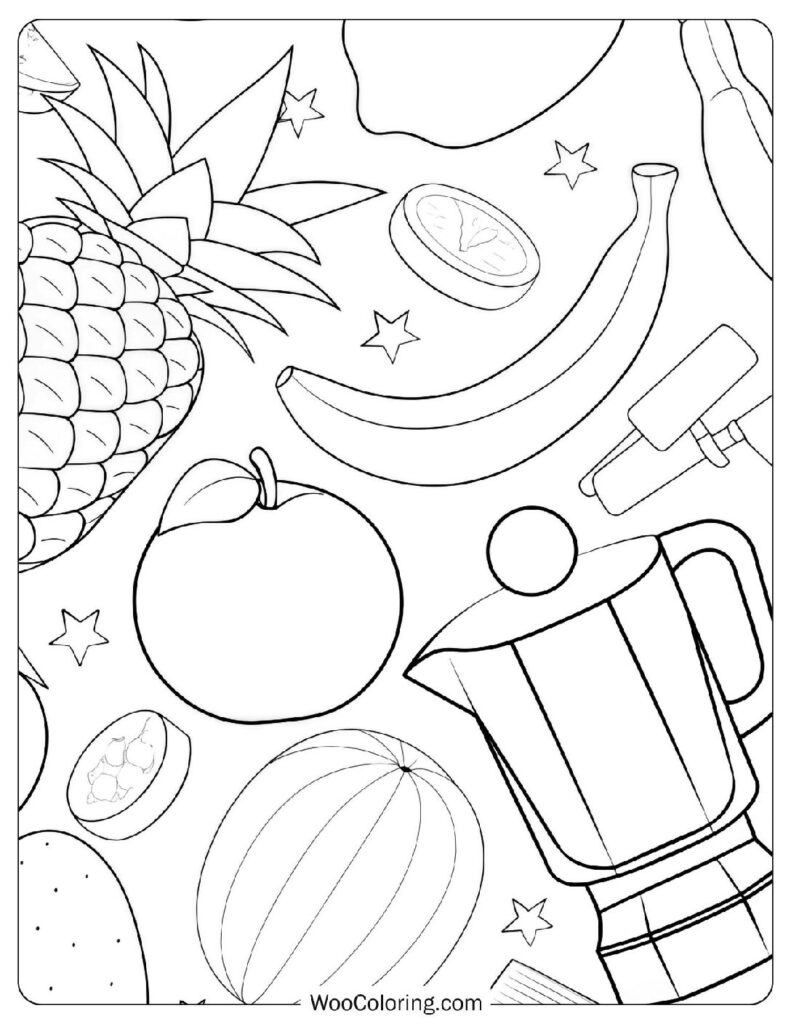 400 Food Coloring Pages Free PDF To Print Woo Coloring