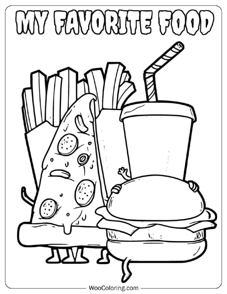 Food Coloring Pages Free Printable