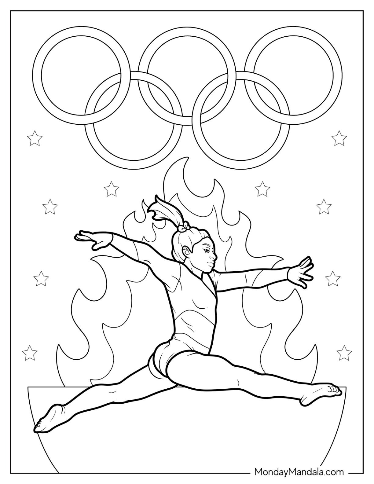 41 Gymnastics Coloring Pages Free PDF Printables 