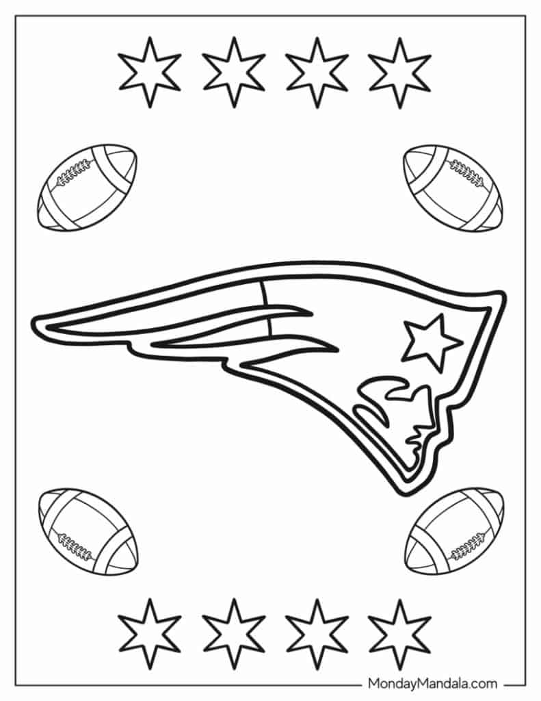 Football Printable Coloring Pages