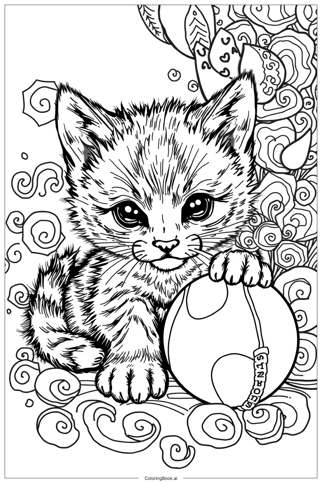 43 Kitten Coloring Pages Free PDF PNG Printables 