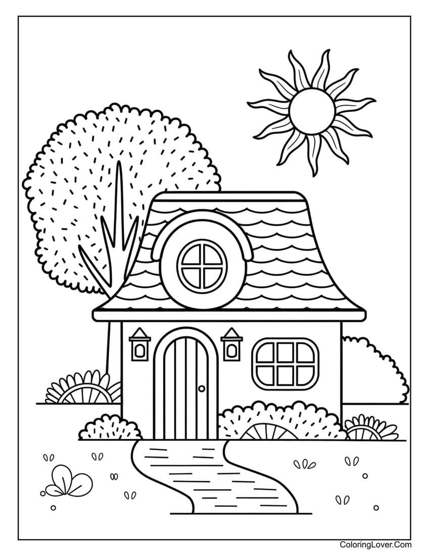 47 house coloring pages free printables for all ages
