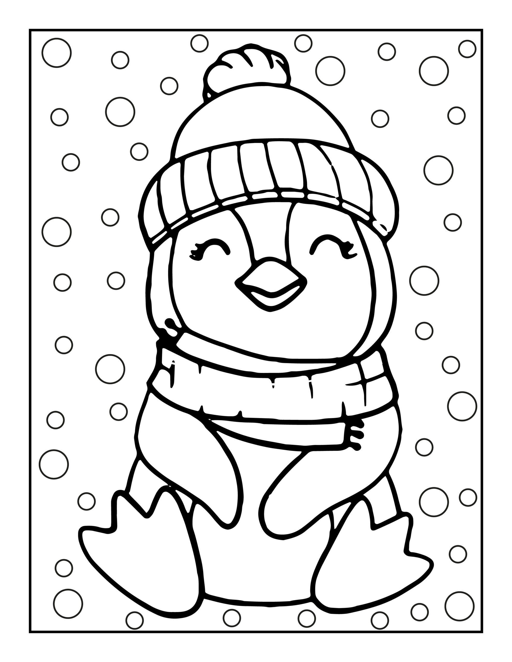 Penguin Free Coloring Pages