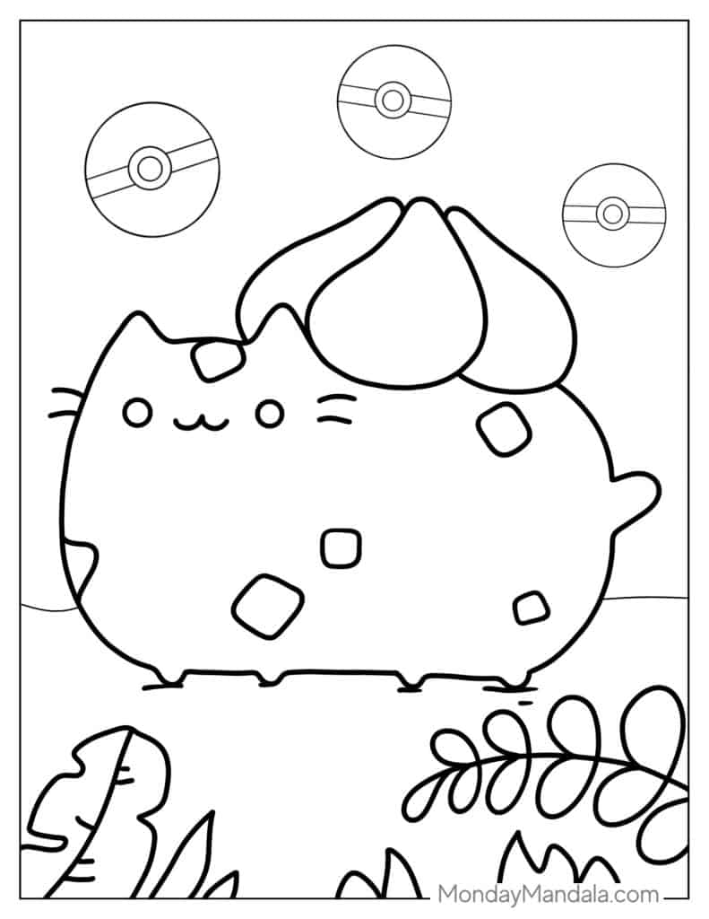 Printable Pusheen Coloring Pages