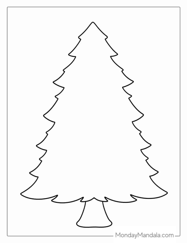 Christmas Tree Printable Coloring Pages